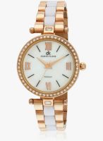 Daniel Klein Dk10611-5 Two Tone/White Analog Watch