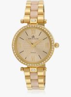 Daniel Klein Dk10611-8 Gold-Beige/Beige Analog Watch