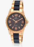 Daniel Klein Dk10634-2 Two Tone/Blue Analog Watch