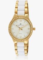 Daniel Klein Dk10656-1 Two Tone/Silver Analog Watch