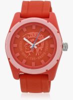 Diesel Dz1627i Orange/Red Analog Watch