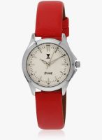 Dvine Ds1113 Rd01 Red/White Analog Watch