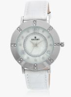 Escort E-1500-1380 White/Silver Analog Watch