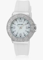 Escort E-1550-49 White/White Analog Watch