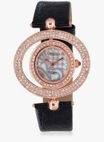 Exotica Fashion Golden Leather Analog Watch