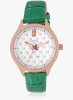 Exotica Fashion White Leather Analog Watch