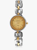 FOSTELO Golden Stainless Steel Analog Watch