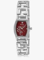 FOSTELO Maroon Stainless Steel Analog Watch