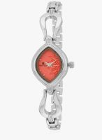 FOSTELO Orange Stainless Steel Analog Watch