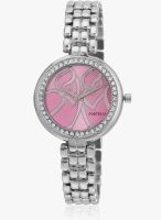 FOSTELO Pink Stainless Steel Analog Watch