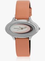 FOSTELO White Leather Analog Watch