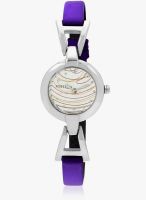 FOSTELO White Leather Analog Watch