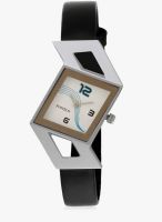 FOSTELO White Leather Analog Watch