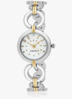 FOSTELO White Stainless Steel Analog Watch