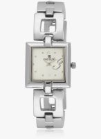 FOSTELO White Stainless Steel Analog Watch