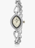 FOSTELO White Stainless Steel Analog Watch