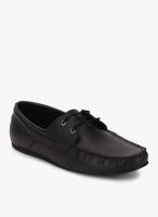 Famozi Black Boat Shoes