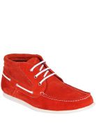 Famozi Red Boat Shoes