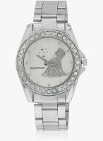 Fashion Track Ft-8172-16-Ldsl Silver/White Analog Watch
