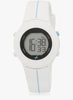 Fastrack 68002Pp02 White/Grey Digital Watch
