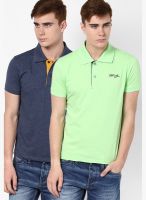 Fort Collins Pack Of 2 Multicoloured Polo T-Shirt