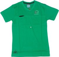 Getzen Solid Men's V-neck Green T-Shirt