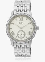 Guess Guess Gramercy Silver/Whiteanalog Watch