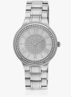 Guess Guess Ladies Dress Silver/White Analog Watch