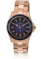 Guess Mini Plugged In W0469L2 Golden/Blue Analog Watch