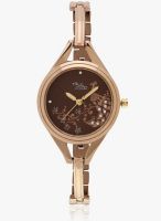 ILINA 325Prpctrebr Golden/Brown Analog Watch