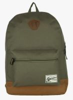 Impulse Green/Orange Polyester Backpack