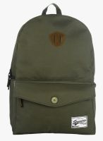 Impulse Green Polyester Backpack