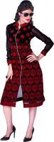 Jiya Party, Festive Self Design, Embroidered Women's Kurti(Red, Black)