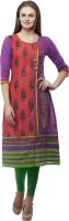 Kurtis By Menika Festive Embroidered Women's Kurti(Pink)