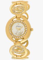 Olvin 16125-Ym01 Golden/White Analog Watch