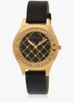 Olvin 1678 YL03 Black/Black Analog Watch
