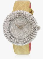 Paris Hilton H Ph13578js/04C Beige/Silver Analog Watch