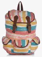 Shaun Design Abstract Printed Backpack With Laptop Protection