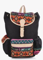 Shaun Design Black Jacquard Backpack With Laptop Protection