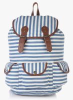 Shaun Design Blue Stripes Backpack With Laptop Protection