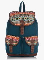Shaun Design Tectionethnic Jacquard Turquoise Backpack With Laptop Pro