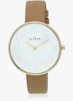 Skagen Skagen Gitte Brown/White Analog Watch