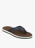 Sole Threads Swoosh Navy Blue Flip Flops