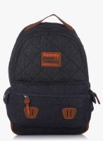 Superdry Black/Navy Blue Super Quilted Raw Montana Backpack