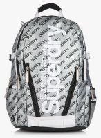 Superdry Silver/White Reflective Tarp Backpack