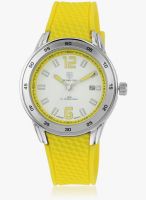 Swiss Design Mh 0033 Yl Yellow/White Analog Watch