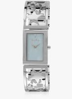 Thierry Mugler 4706204 Silver/Blue Analog Watch