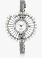 Titan 9970Sm01 Silver/White Analog Watch