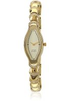 Titan Raga Nd2395Ym02T Gold Analog Watch