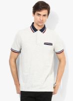 Tommy Hilfiger Grey Solid Polo T-Shirt